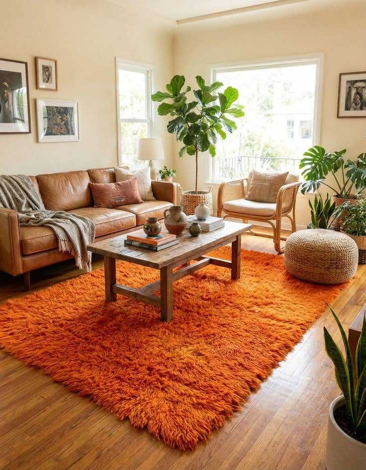 Detail image of 5' 2 x 7' 10 Hand Knotted Moroccan Wool Rug