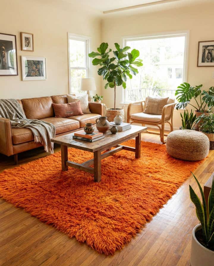 5' 2 x 7' 10 Hand Knotted Moroccan Wool Rug