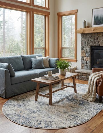 5' 3 x 8' Oregon Oval Rug