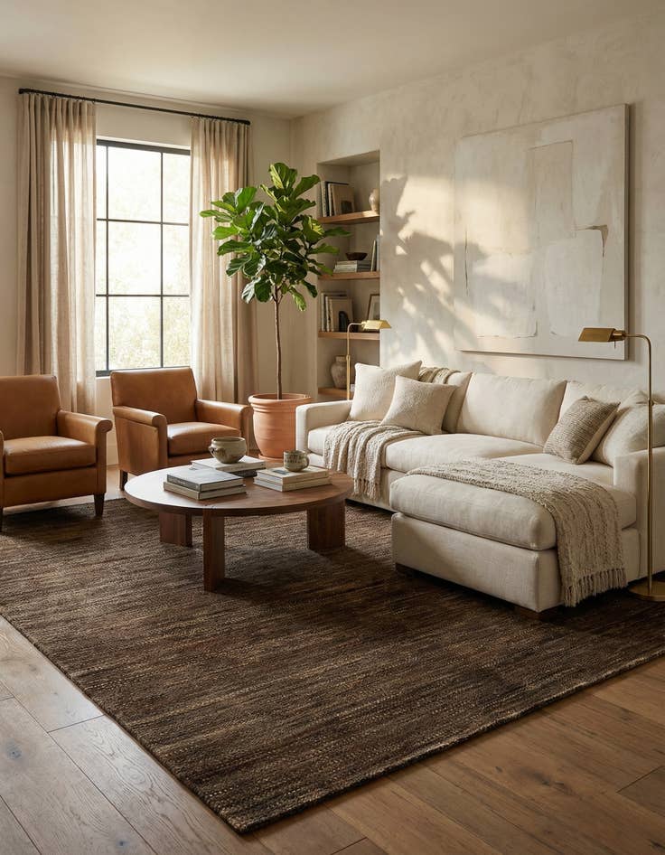 Detail image of 6' x 7' 2 Juma Wool Rug