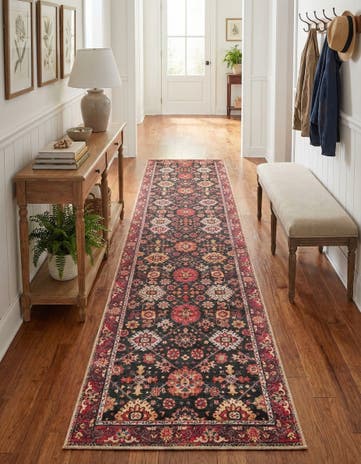 2' 7 x 12' Washable Timeless Runner Rug