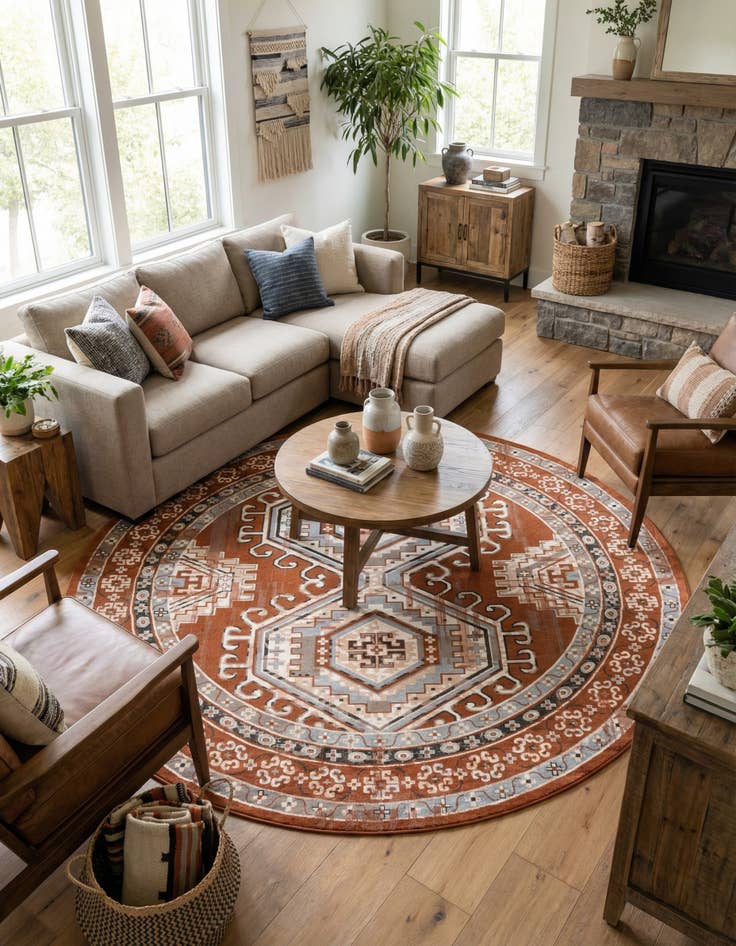 Detail image of 12' x 12' Charlotte Round Rug