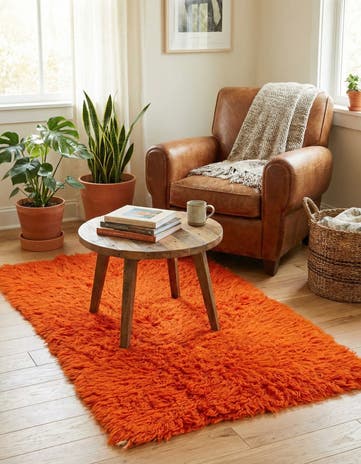 2' 3 x 4' 4 Hand Knotted Moroccan Wool Runner Rug
