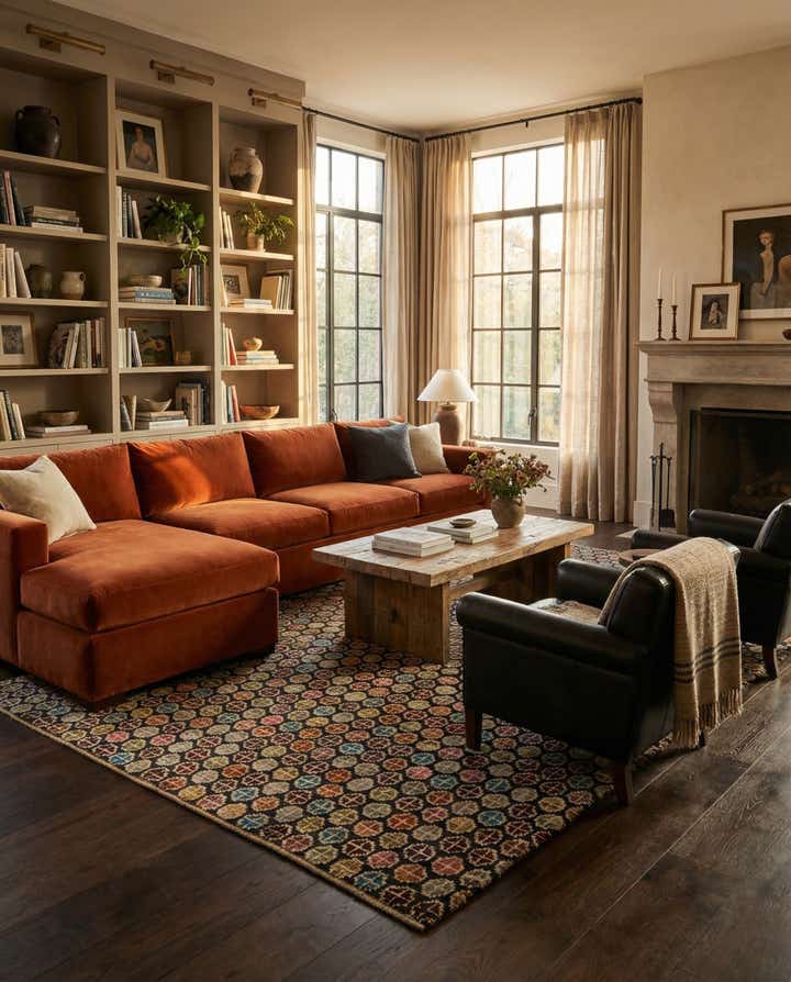 6' 2 x 9' 3 Hand Knotted Darya Wool Rug