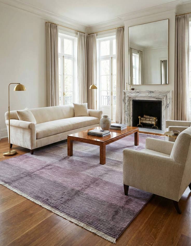 Detail image of  6' 7 x 9' 8  Hand Knotted Darya Wool Rug