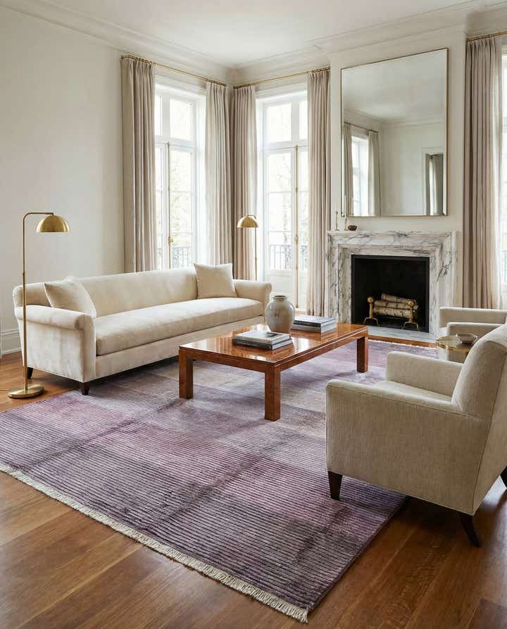 6' 7 x 9' 8 Hand Knotted Darya Wool Rug