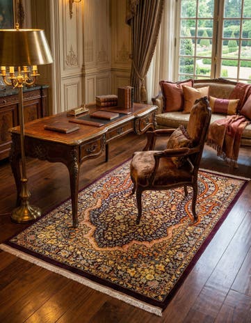 3' 3 x 5' 1 Ghom Silk Rug