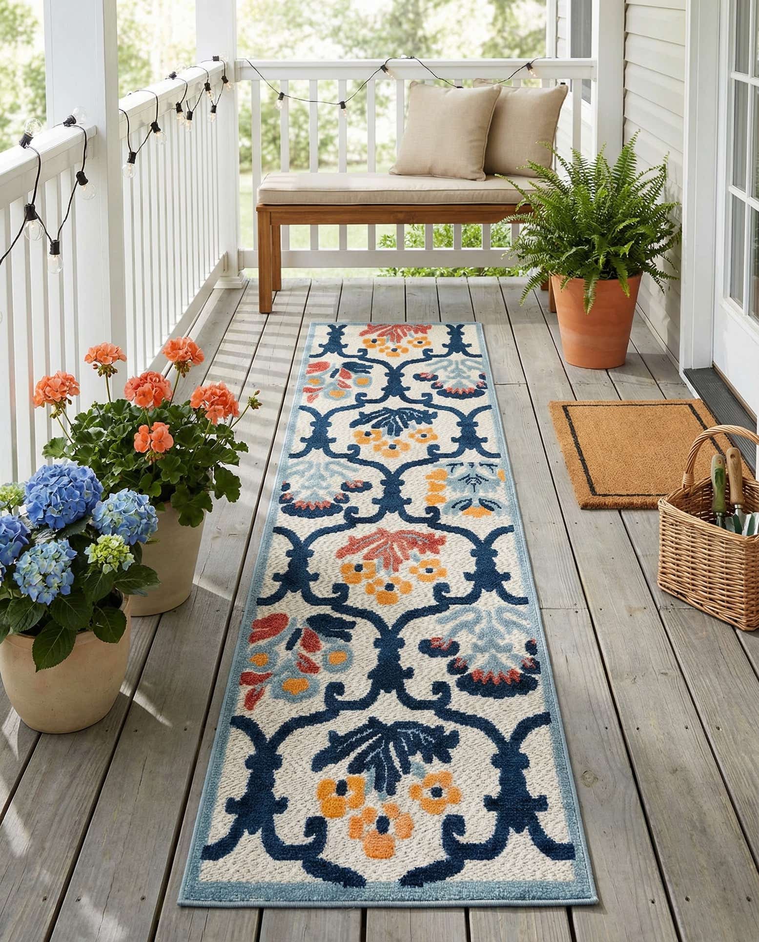 2' x 10' Easy-Clean Belize Indoor / Outdoor Runner Rug
