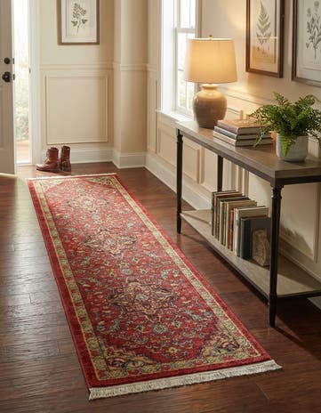 Red Sara Runner Rug