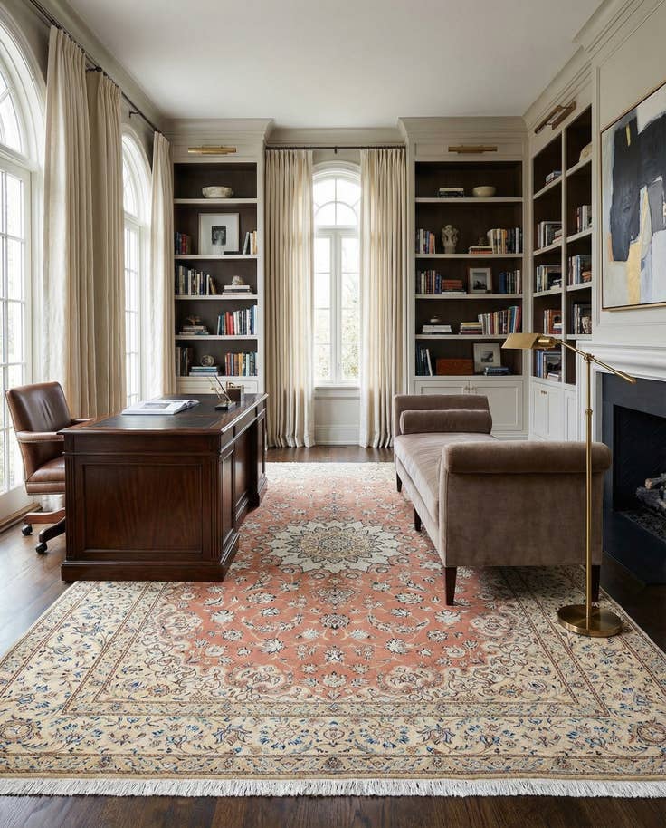 Detail image of 6' 6 x 9' 10 Nain Wool Rug