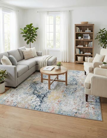 Kamala Washable Square Rug