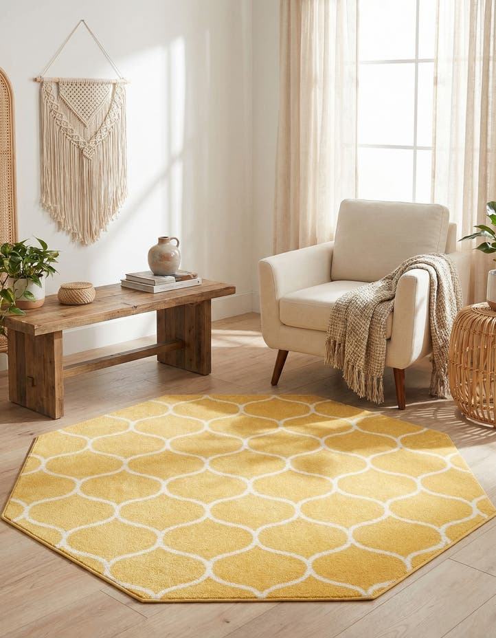 7' 10 x 7' 10 Lattice Frieze Octagon ...