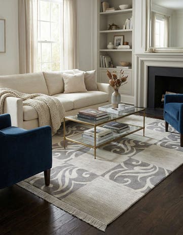 5' 9 x 7' 11 Hand Knotted Darya Wool Rug