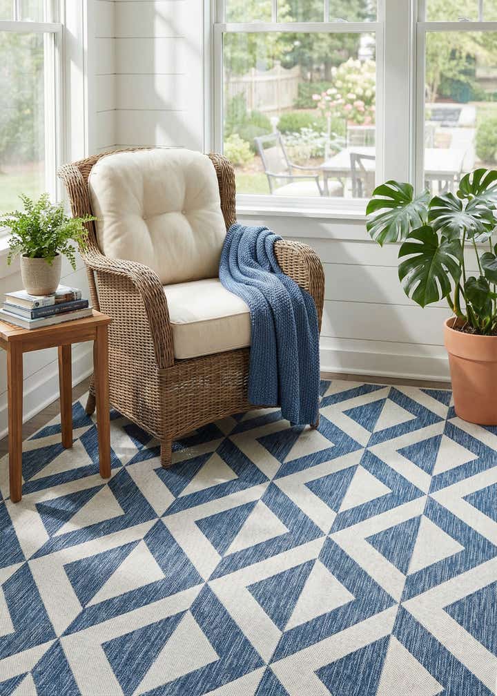 6' x 9' Easy-Clean Jill Zarin Napa Indoor / Outdoor Rug