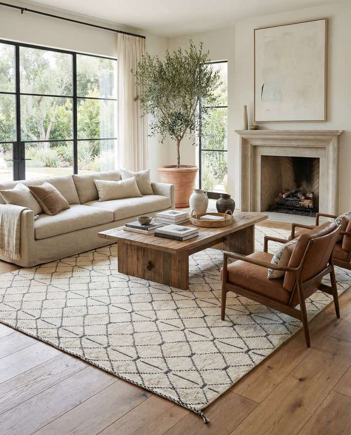 11' 10 x 14' 6 Hand Knotted Moroccan Wool Rug