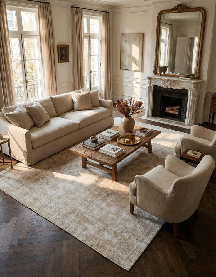 Detail image of 9' 2 x 12' 3  Hand Knotted Ultra Vintage Persian Wool Rug