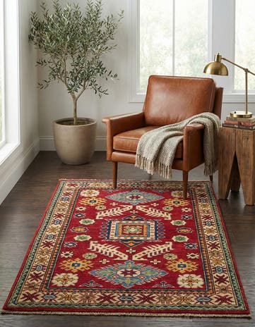 3' 3 x 5' Hand Knotted Kazak Rug
