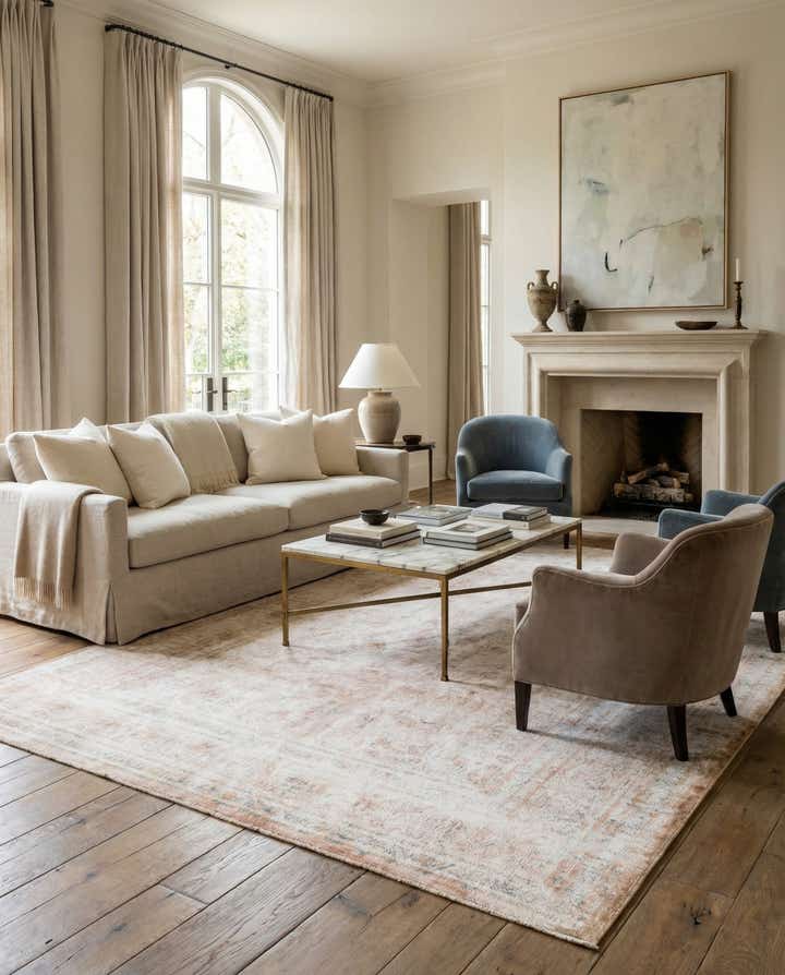 6' 4 x 9' 2 Hand Knotted Ultra Vintage Persian Wool Rug