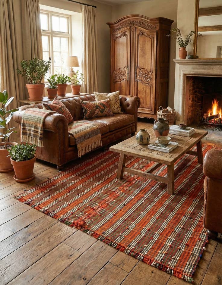 Detail image of 5' 9 x 7' 8 Jajim Wool Rug