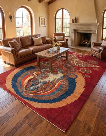 6' 8 x 9' 8 Hand Knotted Ariana Ziegler Rug