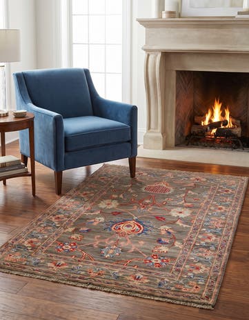 3' 4 x 5' Hand Knotted Ariana Ziegler Rug