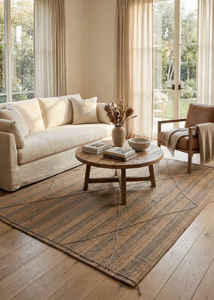 11' 5 x 13' Hand Knotted Moroccan Wool Rug