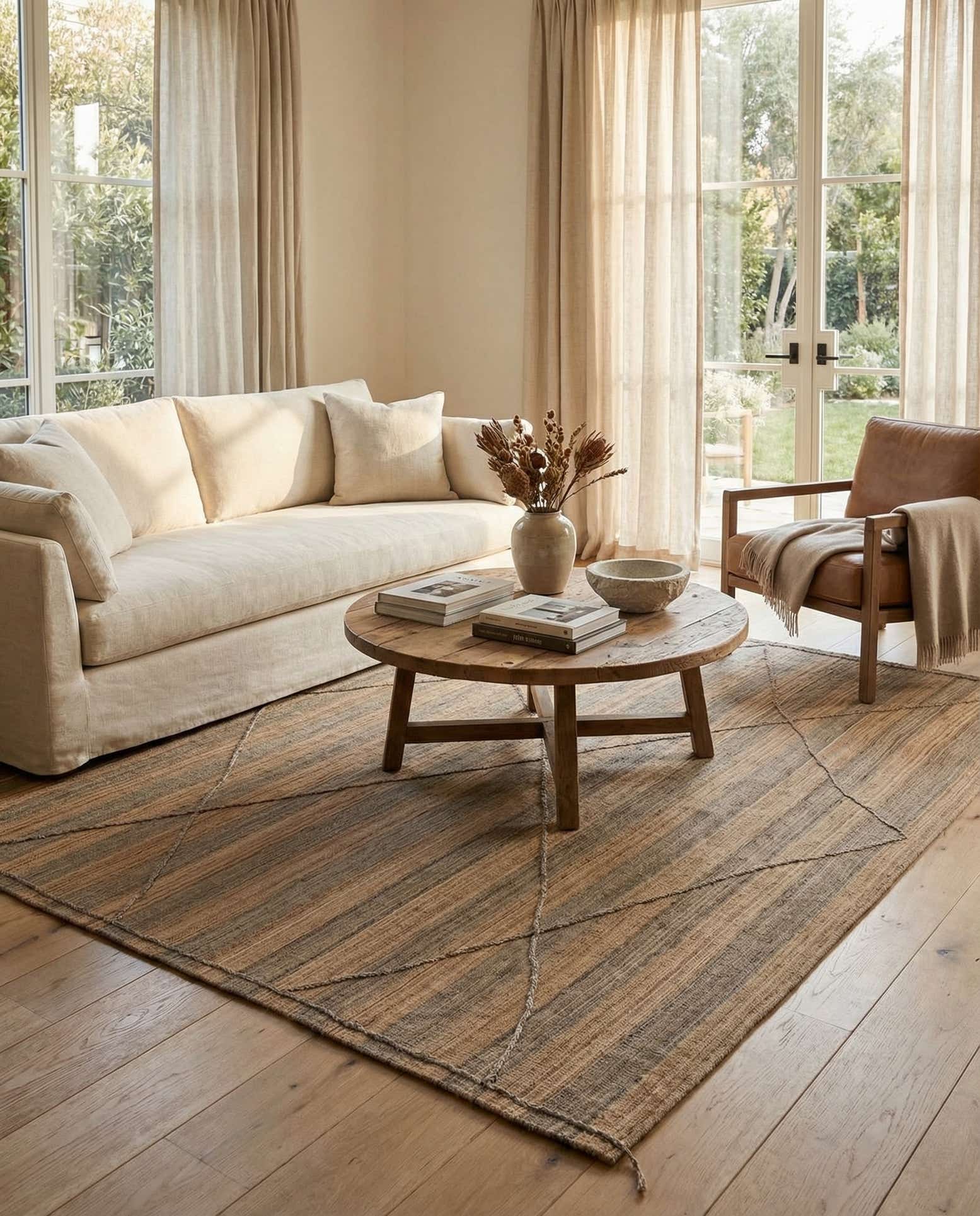 11' 5 x 13' Hand Knotted Moroccan Wool Rug