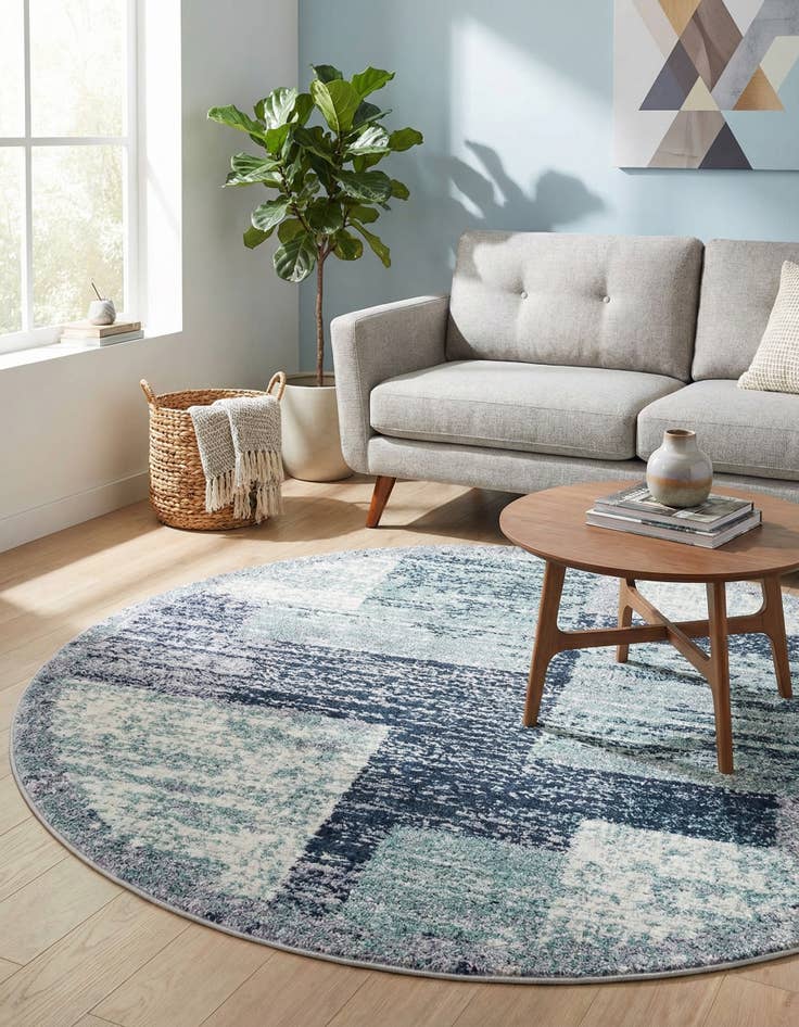 Detail image of 5' 3 x 5' 3 Tucson Round Rug