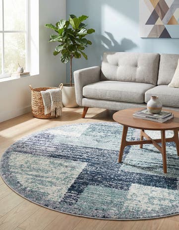 5' 3 x 5' 3 Tucson Round Rug