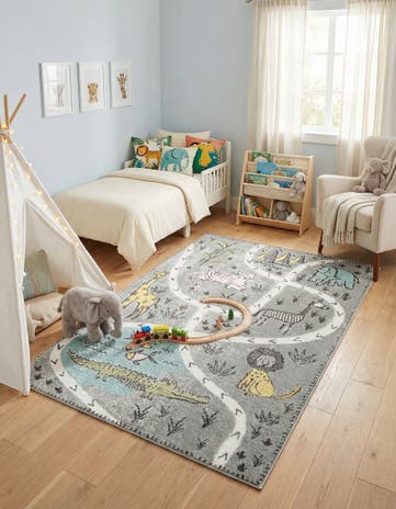 4' x 6' Animals Whimsy Kids Rug