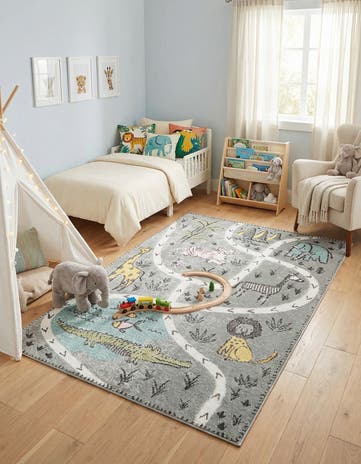 4' x 6' Animals Whimsy Kids Rug