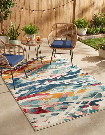 5' x 7' Easy-Clean Casablanca Indoor / Outdoor Rug
