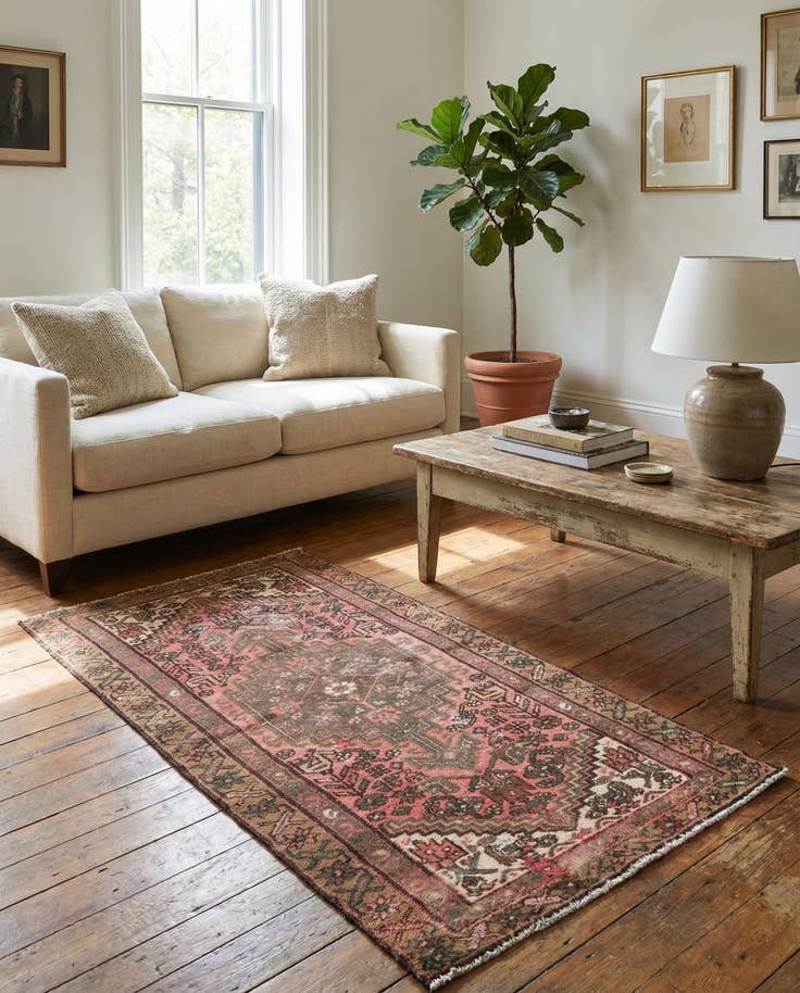 Detail image of 3' x 6' 2 Hand Knotted Ultra Vintage Persian Wool Runner Rug