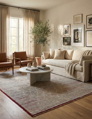 9' 3 x 13' Hand Knotted Moroccan Wool Rug