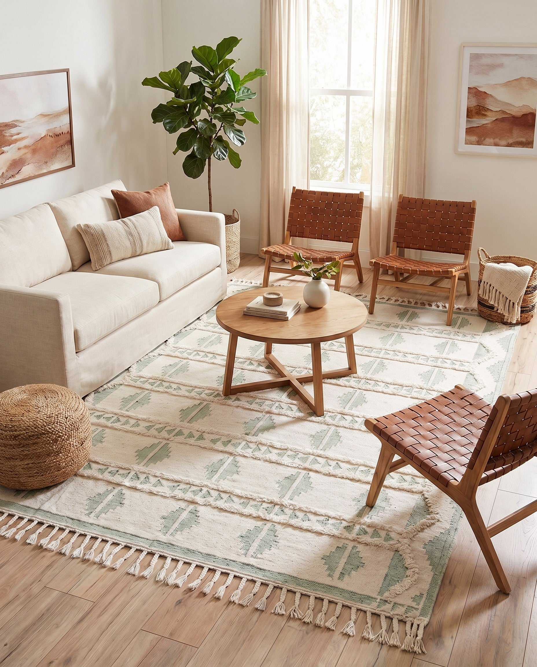 9' x 12' Hand Woven Arizona Wool Rug
