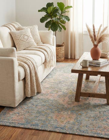 6' 1 x 9' Hand Woven Chenille Jute Rug