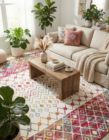 7' 10 x 10' Moroccan Trellis Rug