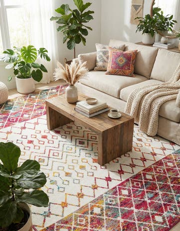 7' 10 x 10' Moroccan Trellis Rug