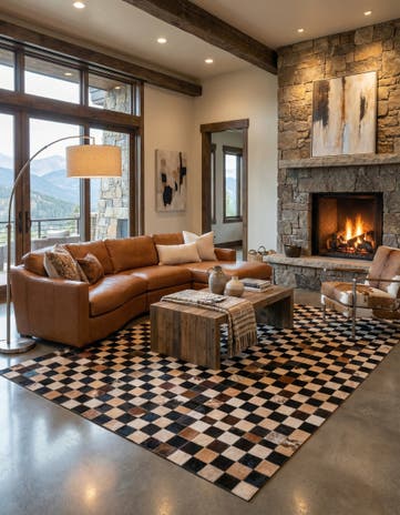 5' x 8' Cowhide Rug