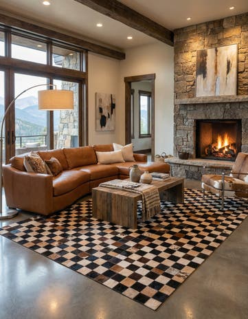 5' x 8' Cowhide Rug