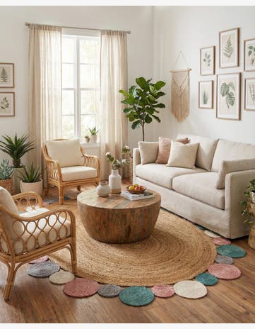 7' 10 x 10' Handmade Braided Jute Oval Rug