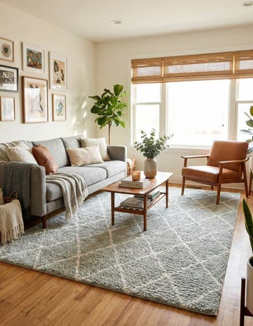 5' 3 x 8' Moroccan Shag Rug