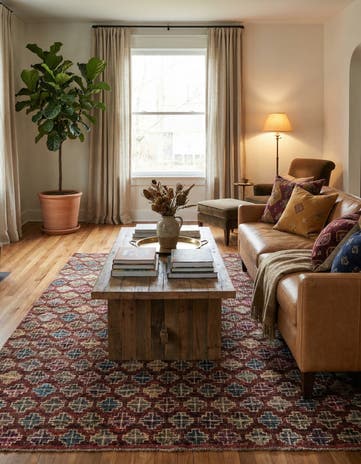 5' 6 x 8' Hand Knotted Darya Wool Rug