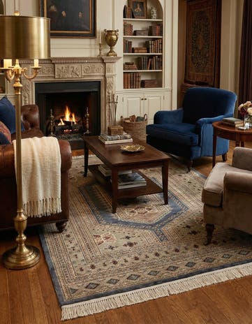 4' 2 x 5' 9 Hand Knotted Bokhara Oriental Rug