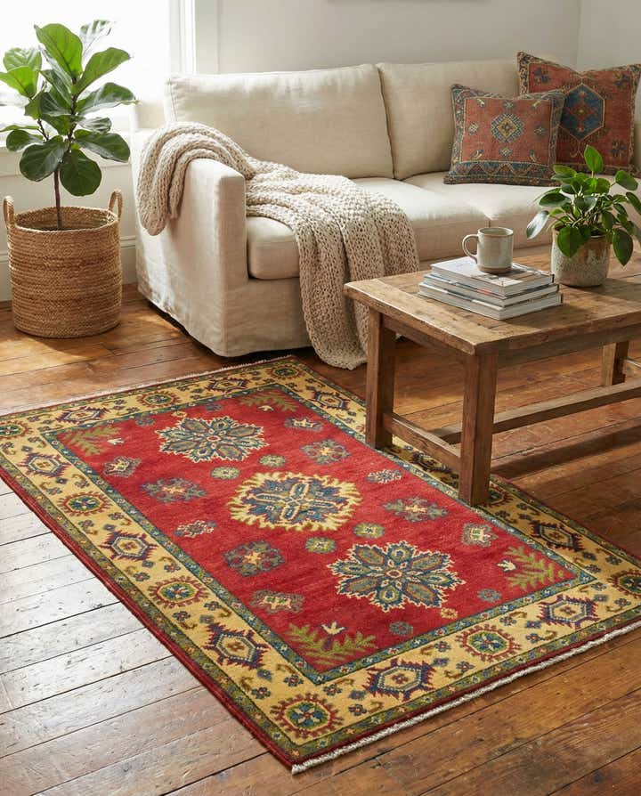 2' 9 x 4' 1 Hand Knotted Kazak Rug