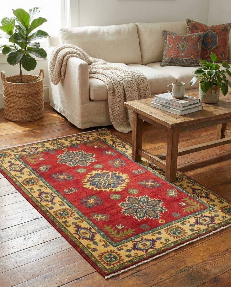 Detail image of 2' 9 x 4' 1 Hand Knotted Kazak Rug