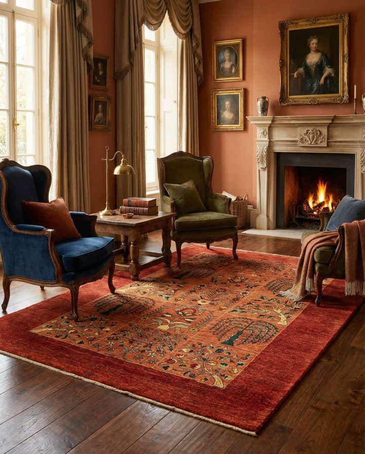 5' 8 x 8' 2 Luribaft Wool Rug