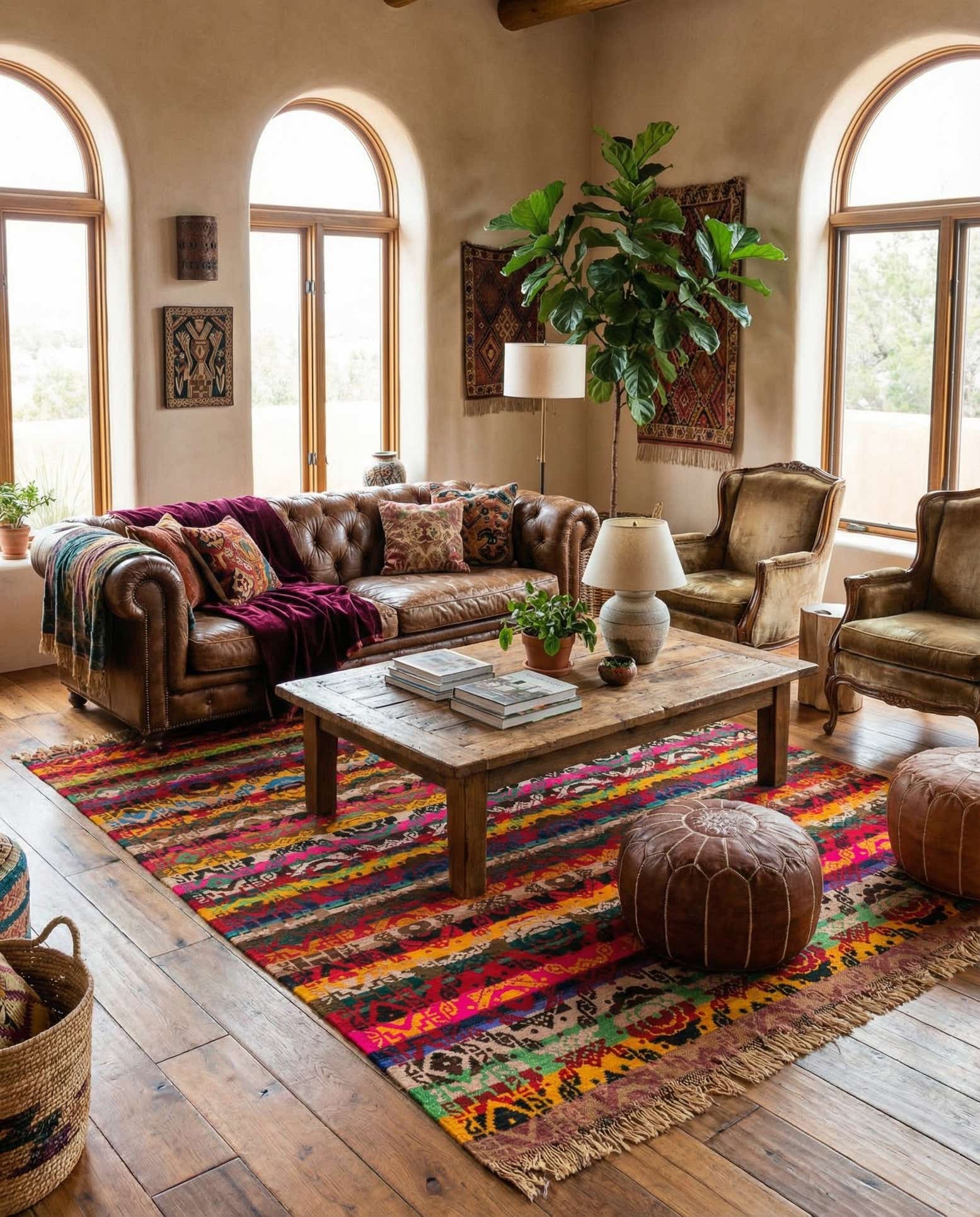 7' 8 x 9' 7 Hand Woven Kilim Wool Rug