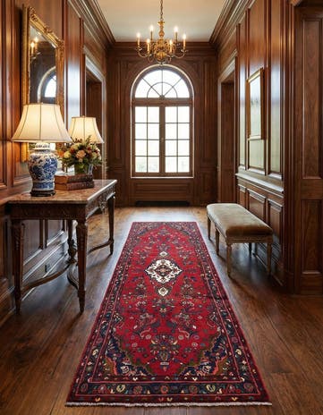 3' 6 x 10' 2 Afshar Wool Runner Rug