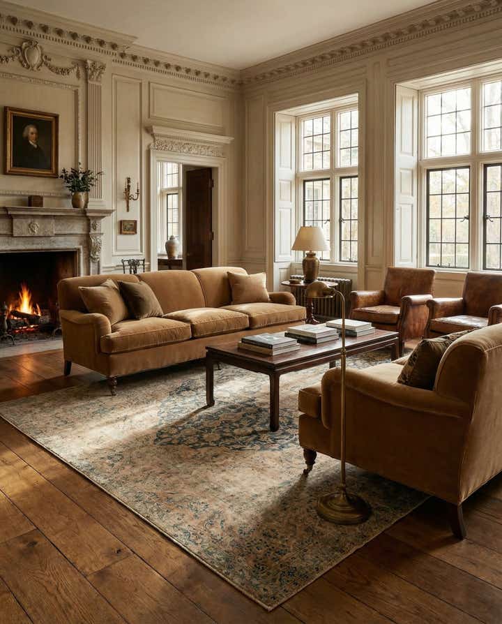 8' x 12' 2 Vintage Royal Wool Rug